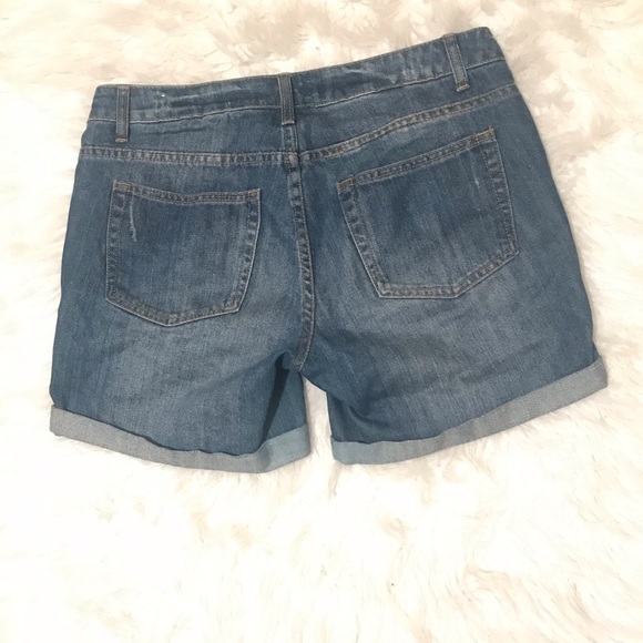 2 for $10 Blue distressed C Denim Shorts size 36 - Picture 2 of 8